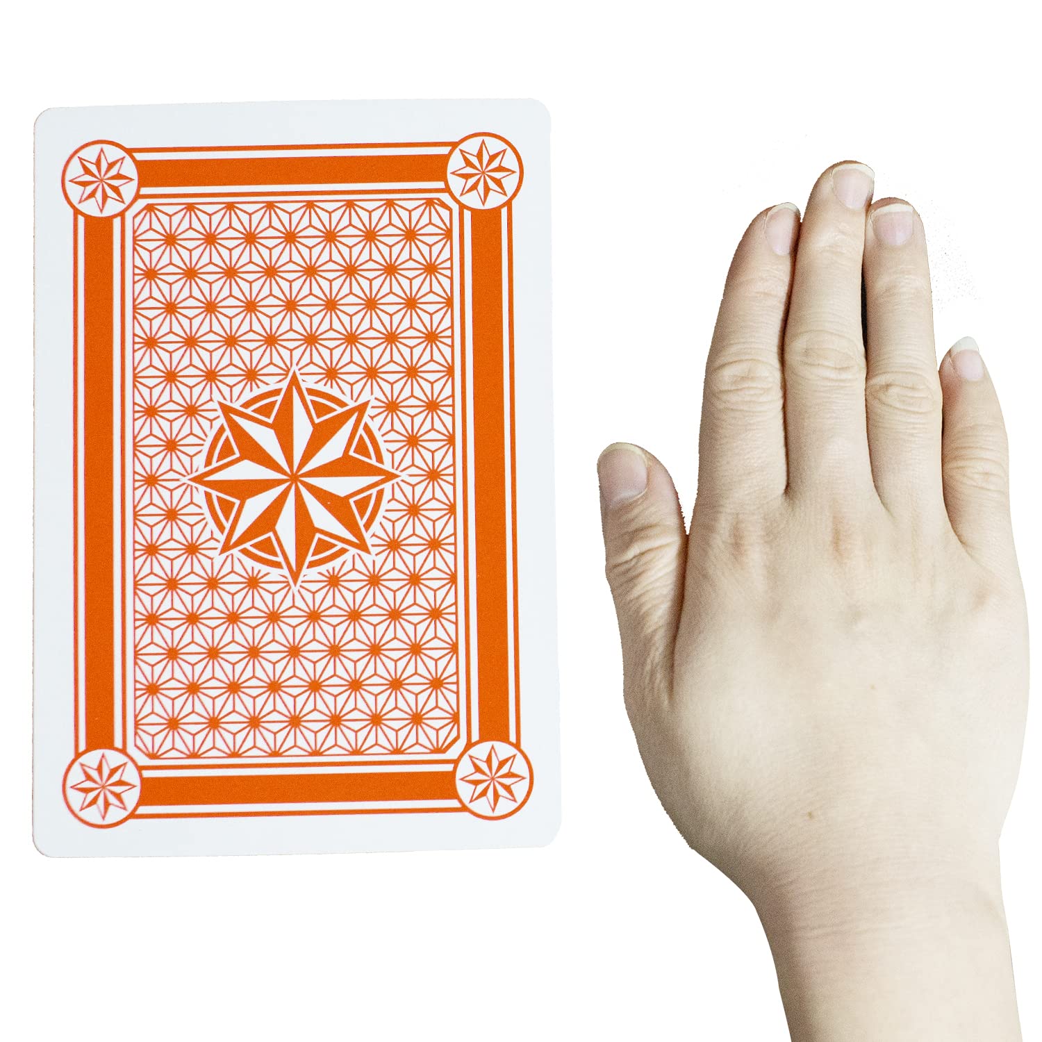 2 Pack Large Jumbo Playing Card Deck - 5x7 Inch Giant Poker Super Big Game Card Set Oversized Bridge Playing Cards Huge Magic Poker for Family Party