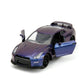 Jada Pink Slips 1:32 W2 2009 Nissan GT-R Die-Cast Car, Toys for Kids and Adults(Metallic Purple)