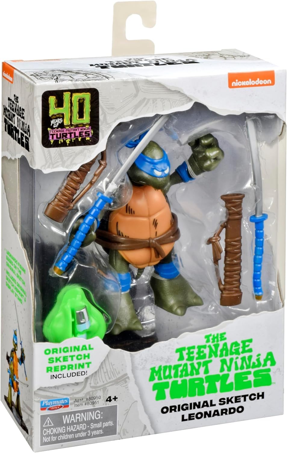 Teenage Mutant Ninja Turtles TMNT Original Sketch 40th Anniversary LEONARDO, 80951