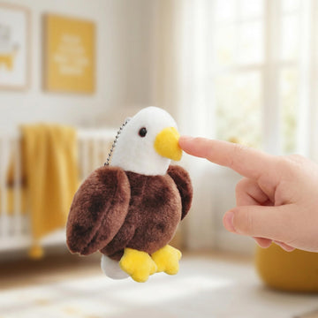 Eagle Stuffed Animals Soft Keychain Eagle Plush Cute Doll for Boys Girls 4.6in (yaos ying)