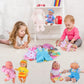 10 Sets for 10-11-12 Inch Baby Doll Clothes Dress Newborn Baby Doll Accessories Gown Costumes Outfits with Schoolbag Kitchen Toy Xmas Present