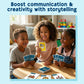 Junior Storyteller - Conversation Card Game for Kids 4-8, Family Game for Kids, Teens and Adults, Educational Toy, Learning Activity & Speech Therapy
