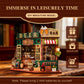 DIY Wooden Miniature House & Book Nook Kits, Bistro Modern Styles Doll House with LED Lights, Furniture, Beginner-Friendly for Adults & Teens,