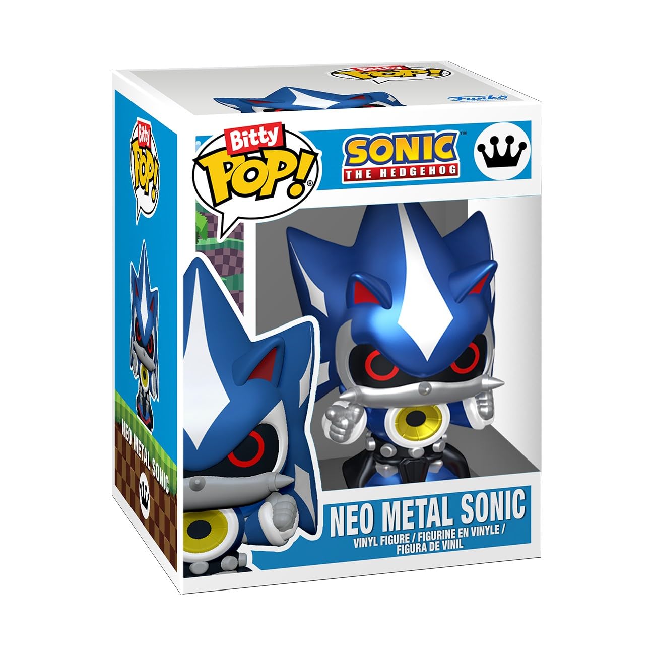 Funko Pop! Bitty 4pk: Sonic the Hedgehog - Shadow with Emerald, Rouge, Neo Metal Sonic, and Silver - 0.9 Inch (2.2 Cm) Collectable - Stackable Display