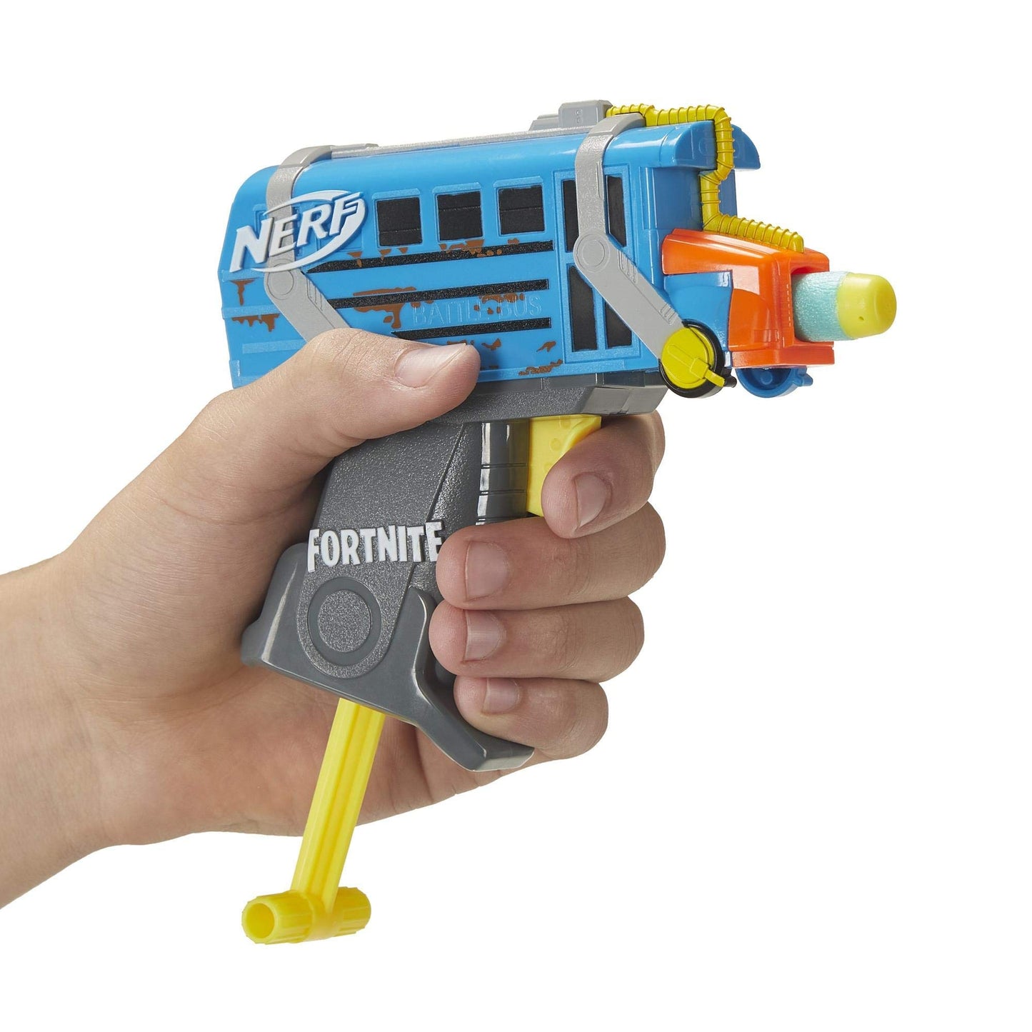Nerf MicroShots Fortnite Rainbow Smash - Mini Dart-Firing Blaster and 2 Official Elite Darts - for Youth, Teens, Adults