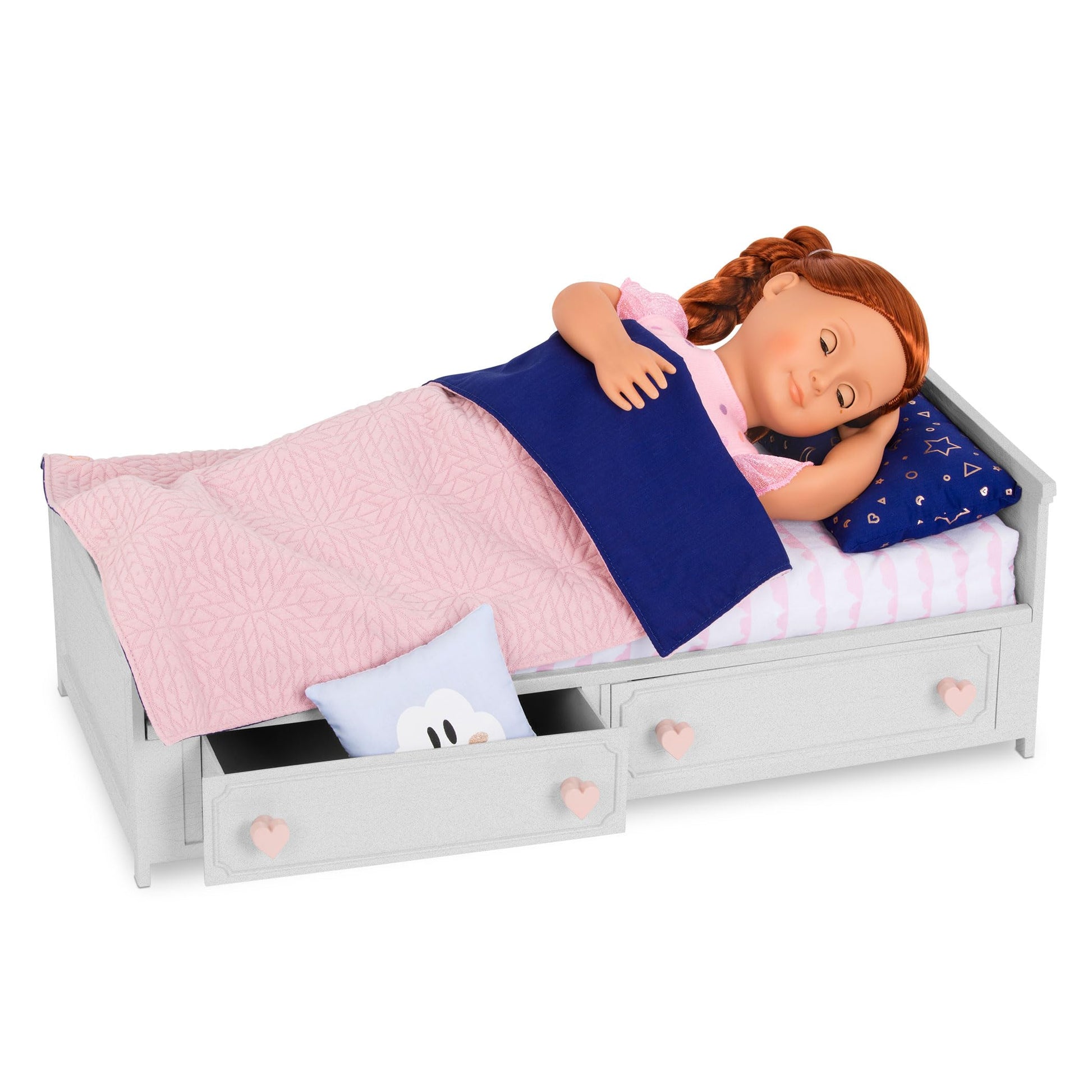 Our Generatioin BD37926Z Doll's Bed with Drawers - Bedroom Play Kit Accessories for Dolls Toy House - Children from 3 Years - 45462 HCM Kinzel