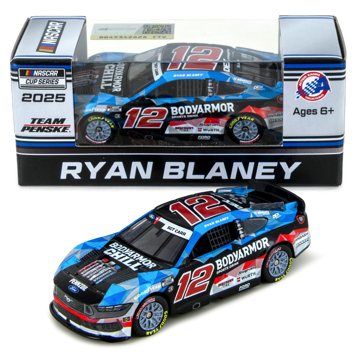 Ryan Blaney 2025 BA Chill ARC Diecast Car 1:64 Scale