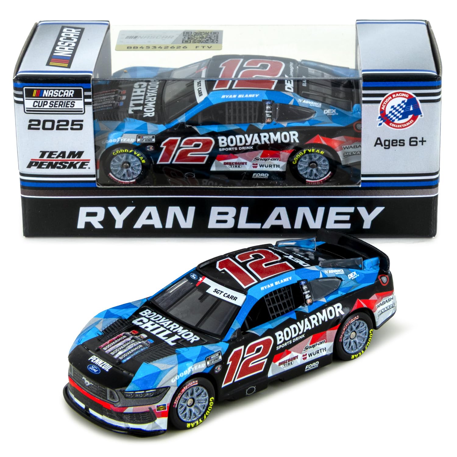 Ryan Blaney 2025 BA Chill ARC Diecast Car 1:64 Scale
