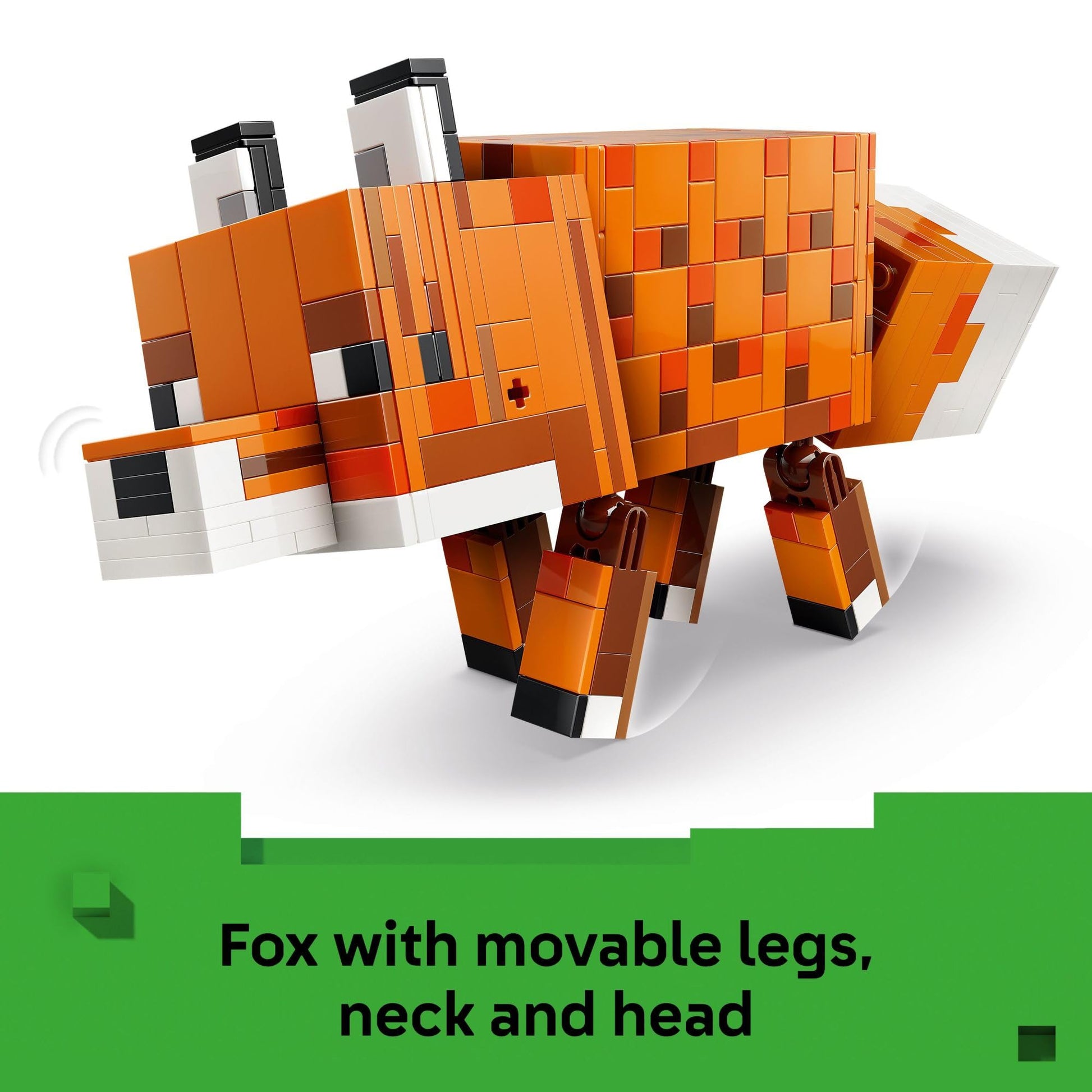 LEGO Minecraft The Fox Building & Pretend Play Toy for Boys & Girls - Poseable Video Game Character for Kids, Ages 10+ - Room Decor for Gaming Fans
