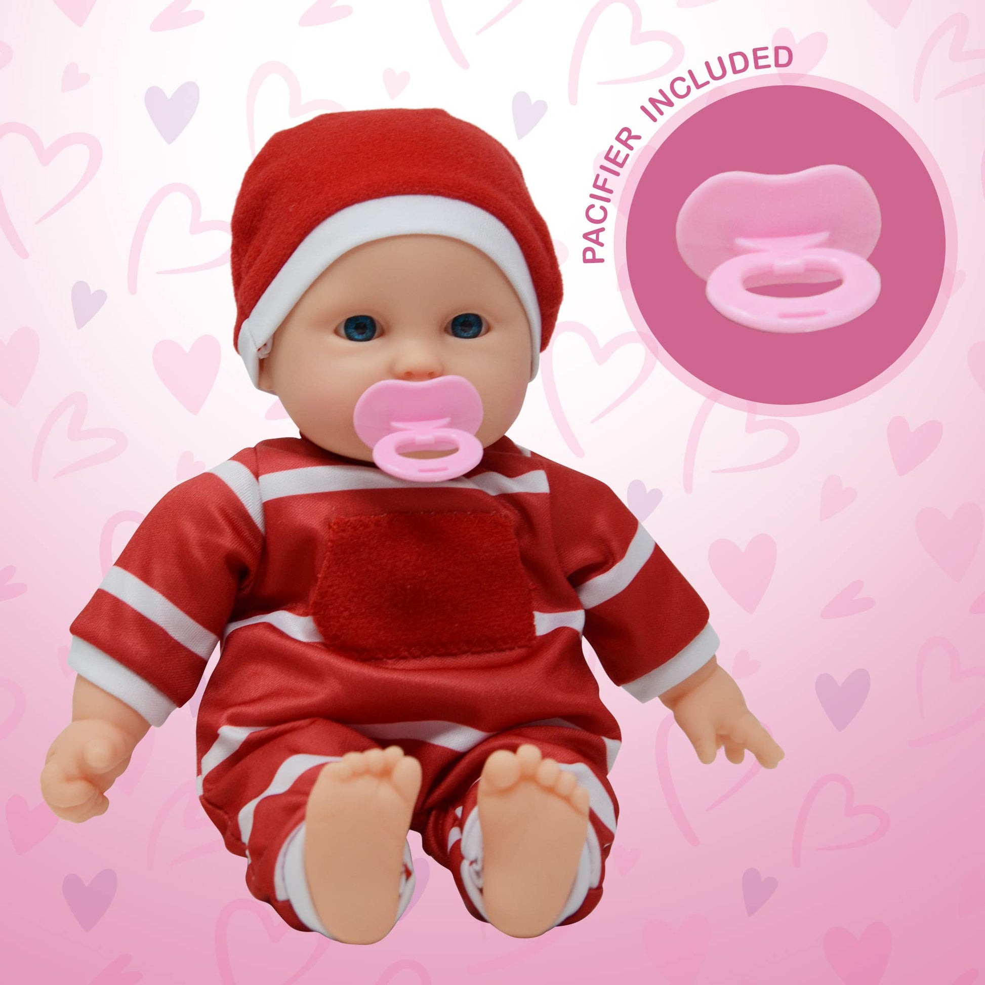 The New York Doll Collection 11 inch Soft Body Doll in Gift Box - Award Winner & Toy 11'' Baby Doll (Red Caucasian), (B332)