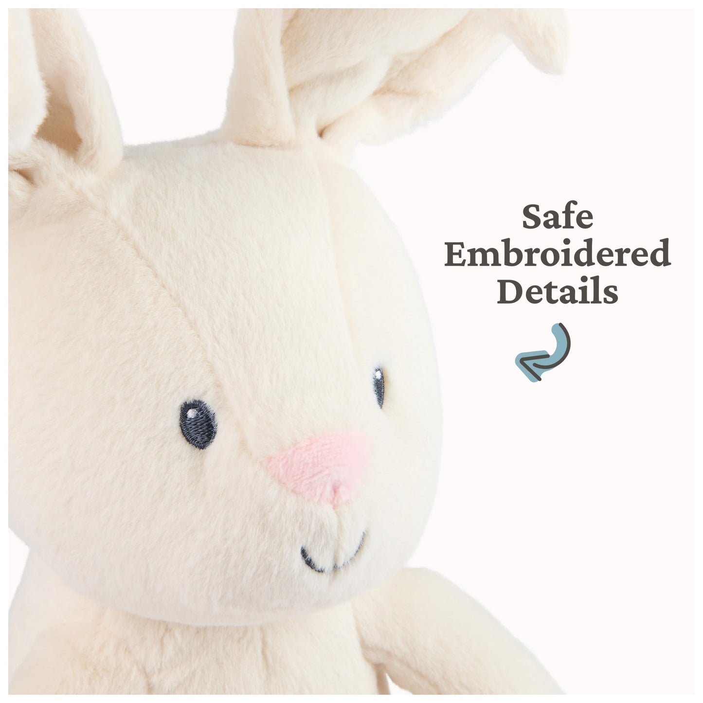 GUND Baby Peek-a-Boo Flora 7-Inch Bunny Squeeze-Activated Plush Toy