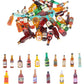 40pcs Miniature Mini Fake Beer Bottles Toys, Mixed Wine Drinks Decoration Beer Glass Model, Beer Can Beer Bottle Models for Fairy Garden Pub Bar Dolls