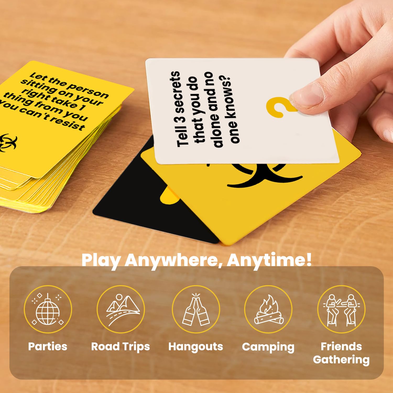 MY HERO CARDS Truth or Dare & Consequences Card Game for Adults - 250+ Card Game for Adult Game Nights with Friends and Family - Board Games