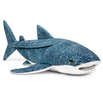 ZHONGXIN MADE Simulation Great Whale Shark Plush Toy - Realistic 20.5" Long Lifelike Blue Texture Whale Shark Stuffed Toys, Super Soft Ocean Sea