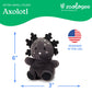 The Petting Zoo Black Axolotl Stuffed Animal Plushie, Gifts for Kids, Nuggetz Animals, Salamander Plush Toy, 6 inches