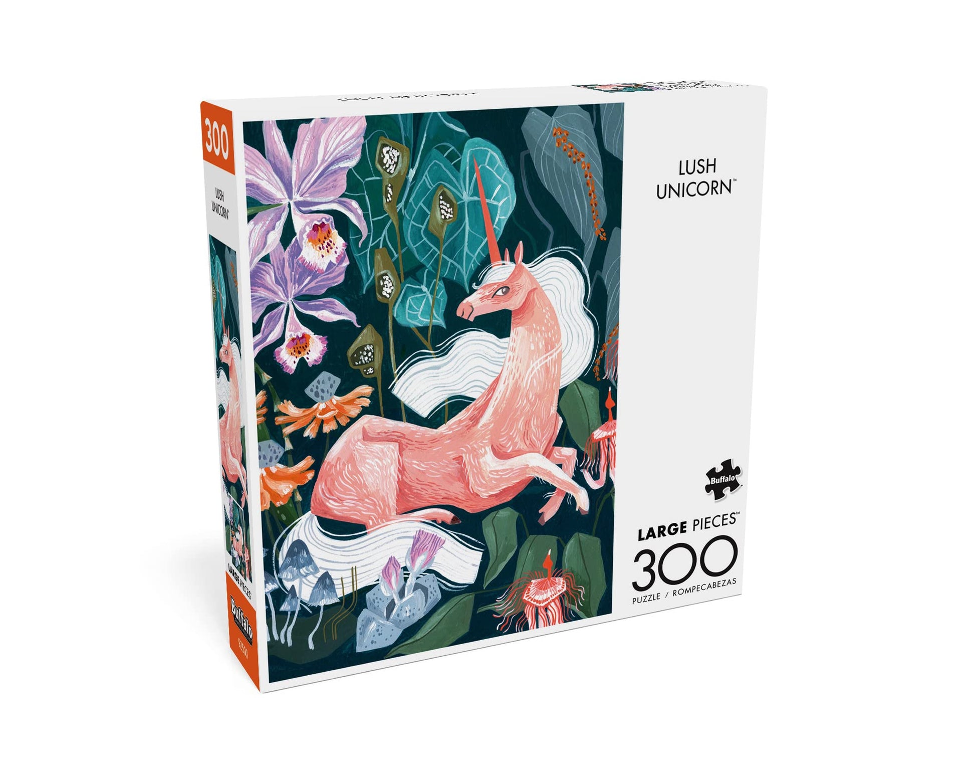 Buffalo Games - Rae Ritchie - Lush Unicorn - 300 Piece Jigsaw Puzzle for Adults -Challenging Puzzle Perfect for Game Nights - Finished Size is 21.25 x