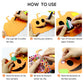 Hifunwu 30Pcs Halloween Foam Pumpkin Craft Kit Decorations with Foam Fall Maple Leaves Rhinestone Stickers for Halloween Thanksgiving Art Crafts
