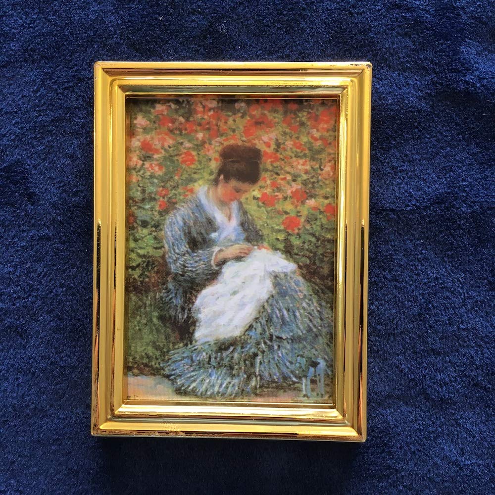1:12 Scale Dollhouse Miniature Wall Decor Framed World Painting Replica #31