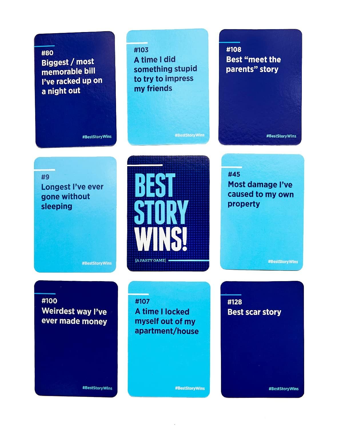 Best Story Wins | A Party Game of Juicy Conversation Starters | Ages 17+