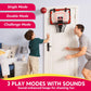 SYNCFUN Mini Basketball Hoop Over The Door, LED Indoor Basketball Hoop for Kids with Scoreboard & 4 Balls, Basket Ball Game Toys Gifts for Boys Ages 3