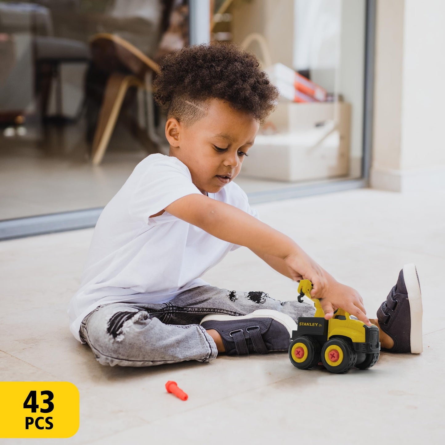 Stanley Jr. Red Toolbox Take Apart Dot 3 Piece Set
