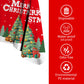 Gatherfun Christmas Table Decorations Christmas Tree Disposable Tablecloth Waterproof Plastic Rectangular Table Cover for Merry Christmas Party