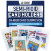 Semi Rigid Card Holder | PSA Graded Card Sleeves & Holder, PSA Cards Sleeves, Sports Saver SGC Slab Sleeve, #1 Hard Sleeve for Cards Grading