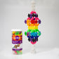 Lux Blox Mega Flexer Rainbow Building Set - 143 Piece Flexible STEM Construction Toy for Kids Ages 6+ | Fidget Sensory Toy | STEAM Learning Blocks |