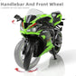 Risopen 1:12 Motorcycle Model Toy for Kawasaki Ninja ZX-6R Metal Die-cast with Plastic Motorcycle Model Mini Moto Gift for Adult