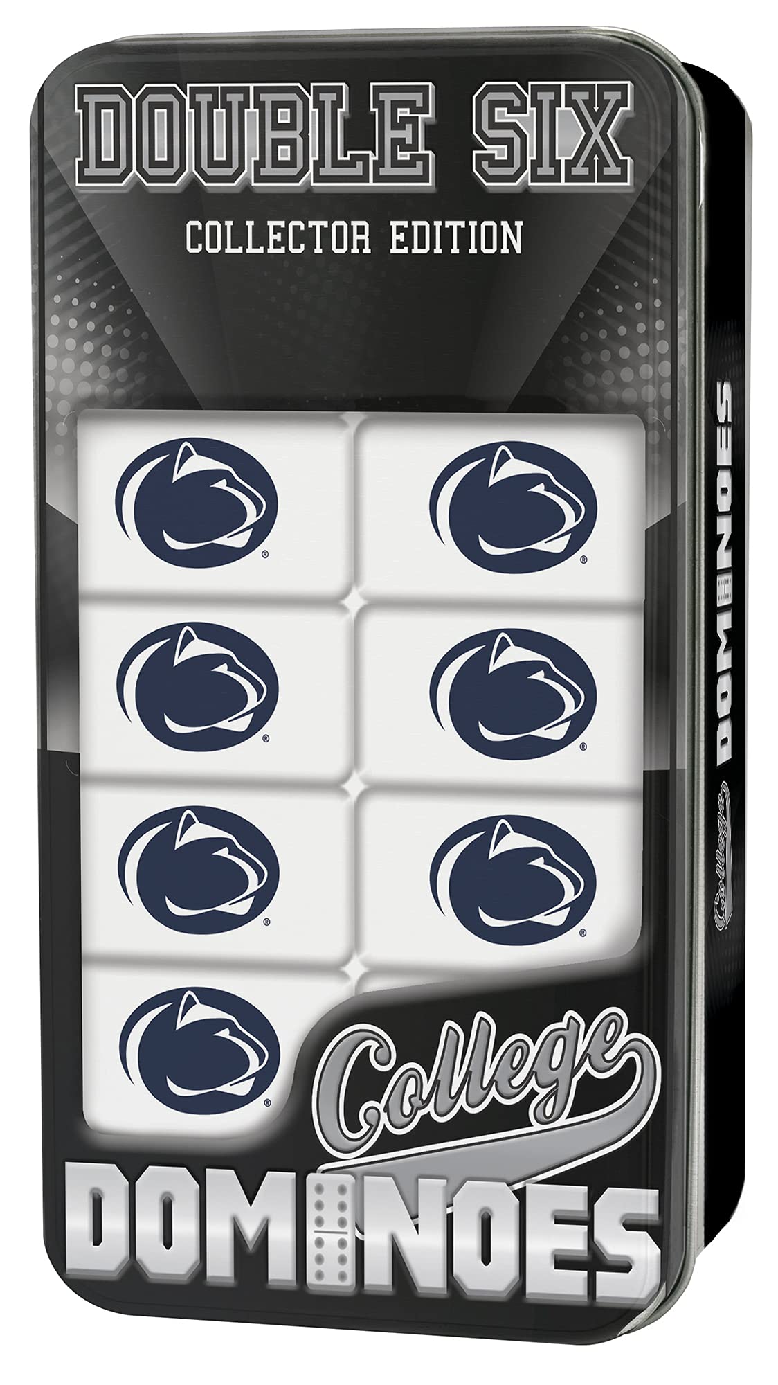 MasterPieces Game Day - NCAA Penn State Nittany Lions - 28 Piece Team Logo Double Six Domino Set