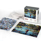 Boardwalk Fly Fishing 500 Piece Jigsaw Puzzle Scenic Outdoor River Puzzles with Premium Box, Gift for Adults and Family 16"x20"