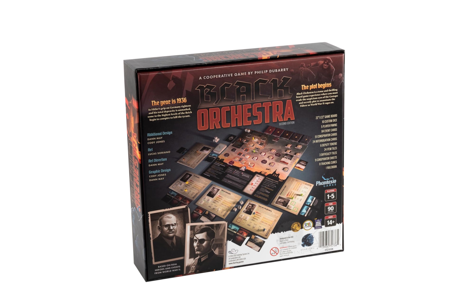 Black Orchestra 2nd Edition Board Game, Cooperative WWII Strategy Game for Adults & Teens, Historical Conspiracy & Stealth Tabletop Game for 1-5