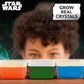 STAR WARS Glowing Crystals, Crystal Growing Kit with Light Up Display Stand, Grow 3 Colorful Crystals, Gift for 8 Year Old Boy, Merch, Toys for Boys