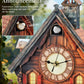 Rnfinewow 3D Puzzles for Adults-Cuckoo Clock, Swiss Igloo Clock Kit (with Pendulum), Wooden Puzzles for Adults Home Decor DIY Watch Making Kit