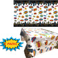 Lcoor 5 Pack Superhero Plastic Table Cover,43" x 71" Superhero Tablecloths Party Supplies Decorations