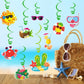 Summer Party Decorations Colorful Hello Summer Banner Summer Beach Pool Hanging Swirls Summer Vacation Garland Pool Summer Holiday Beach Party