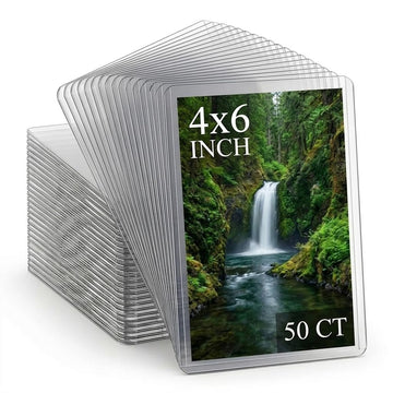 50ct 4x6 Toploaders - Ultra Durable Card Protectors for Postcard, Photos & Collectibles, Crystal Clear, Archival-Safe, Fits 4x6 Inch Sheet