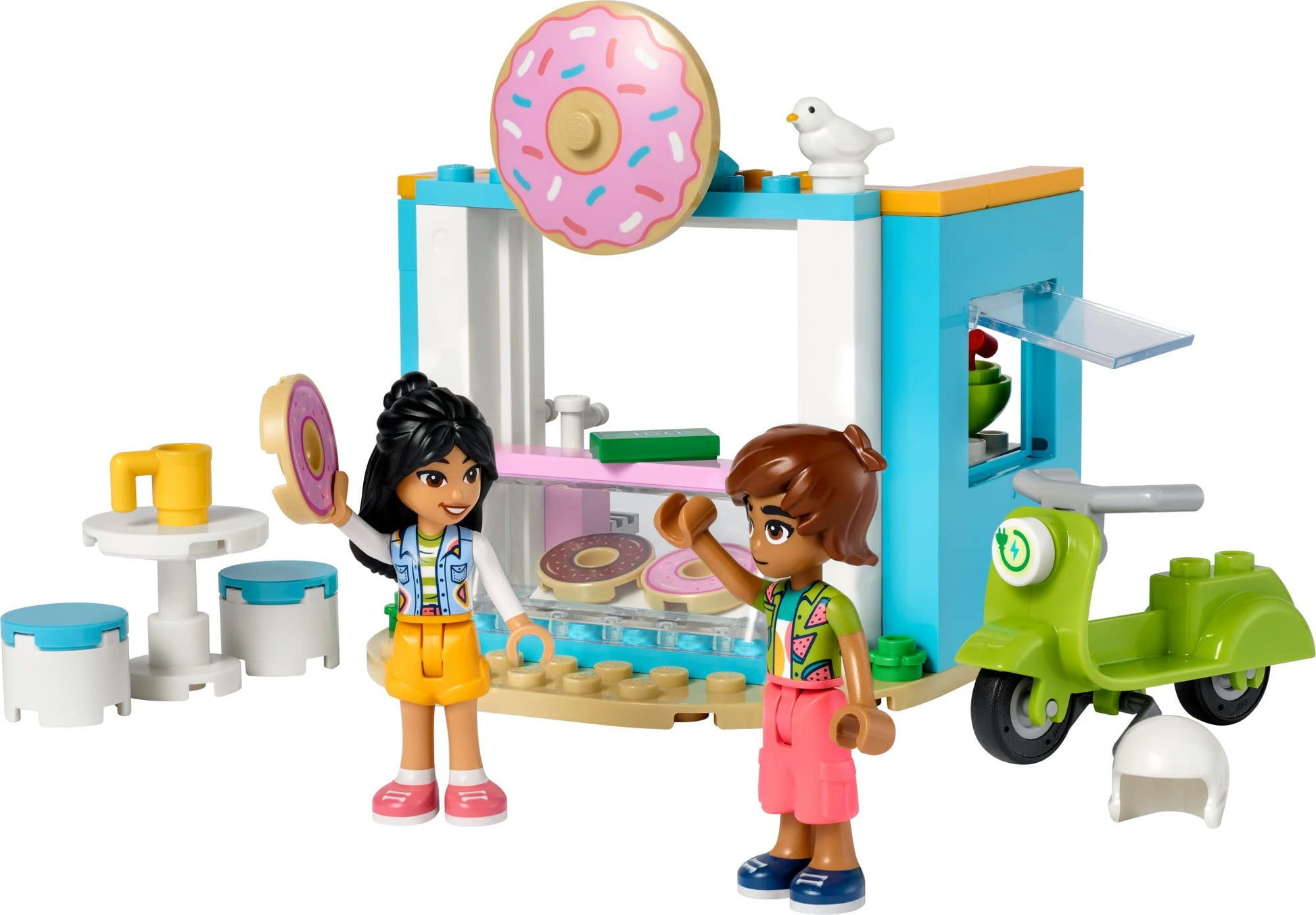 Lego 41723 Friends Donut Shop Toy Shop with Mini Dolls Liann and Leo, Figures of 2023, Playset for Girls and Boys from 4 Years