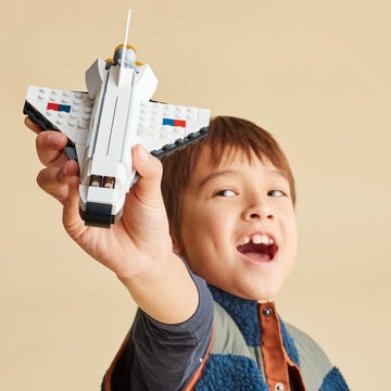 LEGO Creator 3 in 1 Space Shuttle Toys - Space Toys Building Set for Boys & Girls, Ages 6+ - Option to Build 2 Spaceships or Astronaut - Educational