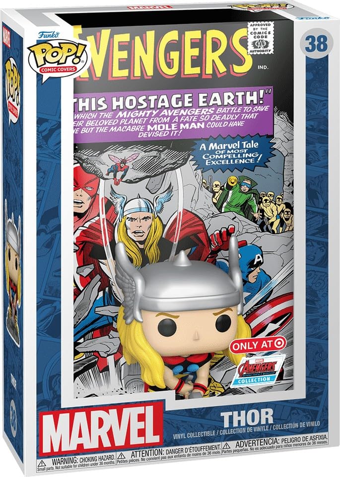 Funko Pop Comic Cover! Marvel: Avengers - Thor (Exc) Collectable Vinyl Figure - Gift Idea - Official Merchandise - Toys for Kids & Adults - Model