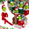 Dragon BaBa 12.6'' Red Christmas Monster Plush Toy, Christmas Stuffed Figures Doll for Kids and Christmas Tree Home Decorations(Red)