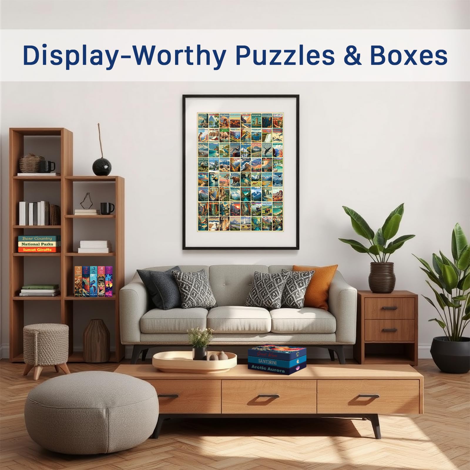 National Parks (#9) - 1000 Piece Jigsaw Puzzle for Adults | Premium European Blue Board | Satin Low-Glare Finish | Ribbon Cut | Bonus Poster |