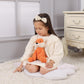 Apricot Lamb Toys Plush Corduroy Fox Stuffed Animal Soft for Child 8.5''
