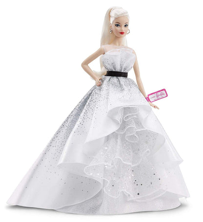 Barbie Collector 60th Anniversary Doll, Blonde, with Diamond-Inspired Gown