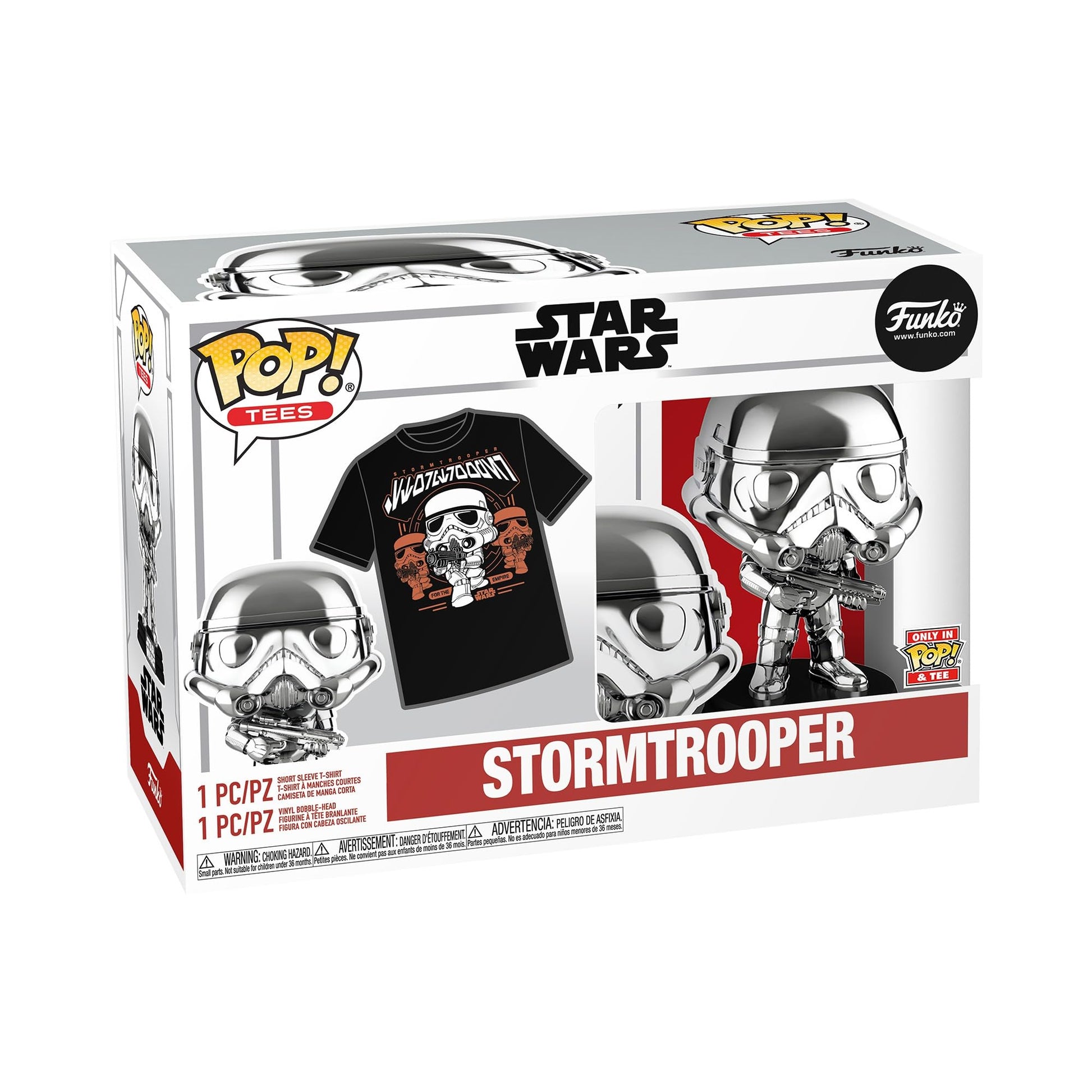 Funko Pop! & Tee: Star Wars Stormtrooper - M