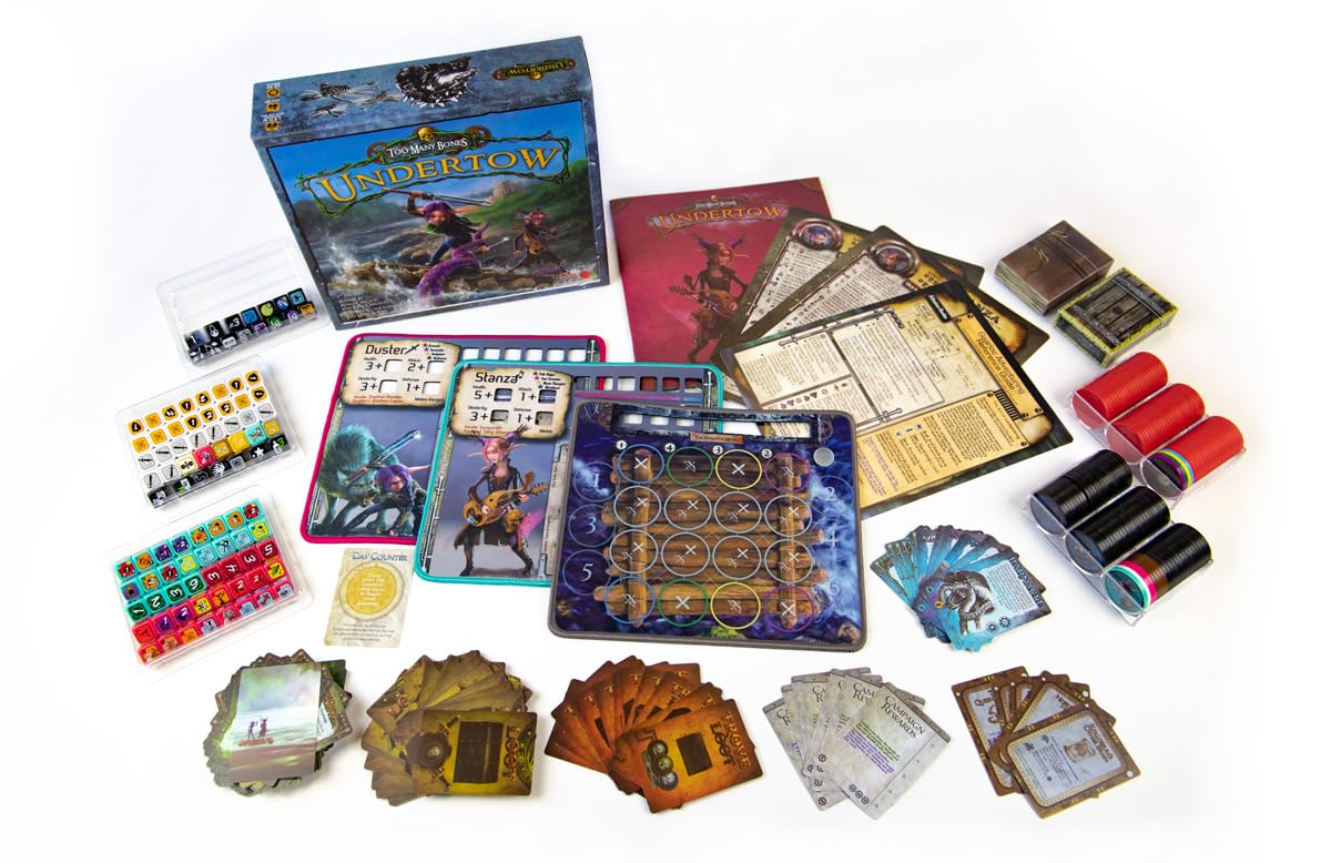 Too Many Bones Undertow Expansion Dice Builder RPG Game - Standalone Adventure for Two Players