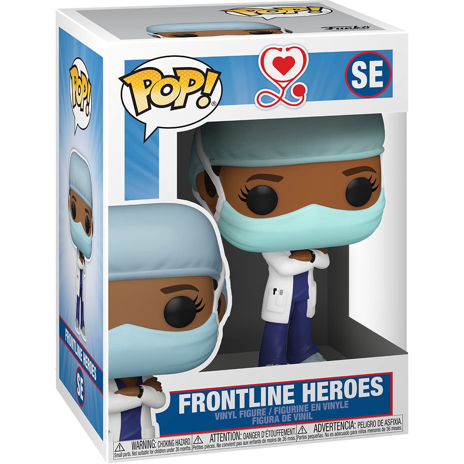 Frontline Heroes: Fun ko P o p ! Vinyl Figurine Bundle with 1 Compatible 'ToysDiva' Graphic Protector (SE - 54156 - B)