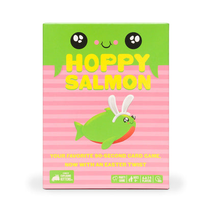 Exploding Kittens Hoppy Salmon 3-6 Players - Ages 6+ - 90 Second Rounds - Easy to Learn Quick Matching Card Game - Party Game, Family Game Night, Kid