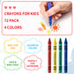 COCPOK 72 Pack Jumbo Crayons, 4 Colors, 288 Total, Small Packs, Kids Coloring, Party Favors, Easy to Hold