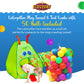 Kiddey Caterpillar Kids Play Tunnel and Tent with 50 Balls 2 Pc. Crawl Through Baby Ball Pit Pop up for Toddler and Babies, Indoor & Outdoor Jungle